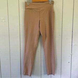Sommer Ray Leggings Criss Cross Waist Beige Size Medium